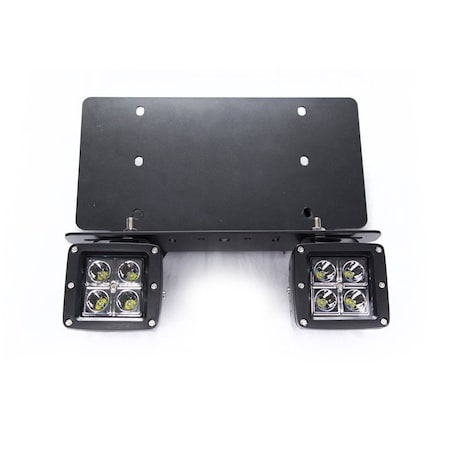 Race Sport Us License Plate Bracket W/ (2) Street Series 3Xin3 Led Cubes 2,800 RSNRL62-2